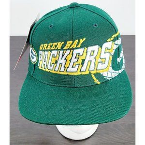 NWT Green Bay Packers NFL Vintage Sports Specialties Cap Grid Script Shadow Hat